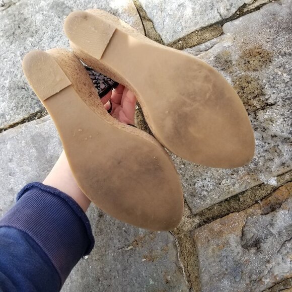 Steve Madden Lynbrook Cork Platform Wedge Sandals - Picture 10 of 12